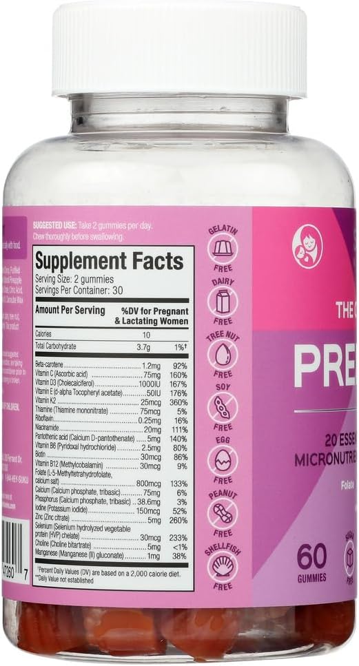 SUKU Vitamins - The Complete Prenatal Multivitamin (60 Gummies)