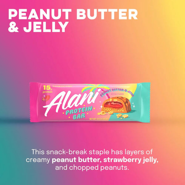 Alani Nu Protein Bars - Peanut Butter & Jelly 52g