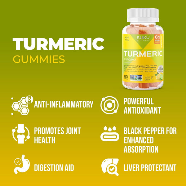 SUKU Vitamins - Turmeric (60 Gummies)