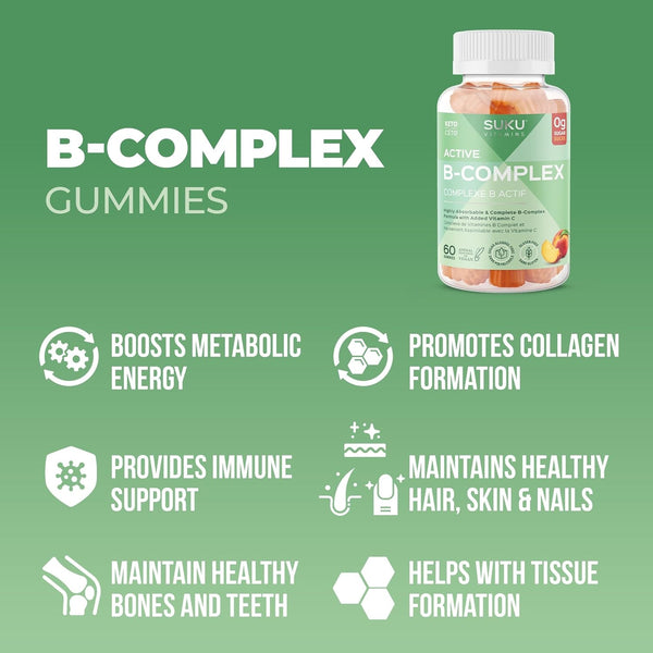 SUKU Vitamins - Active B-Complex (60 Gummies)
