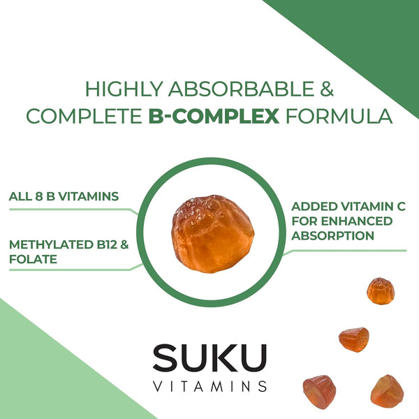 SUKU Vitamins - Active B-Complex (60 Gummies)