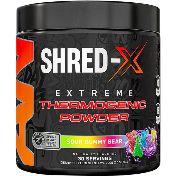 APPLIED NUTRITION - Ultimate Fat Burner SHRED-X Powder - Sour Gummy Bear 300g