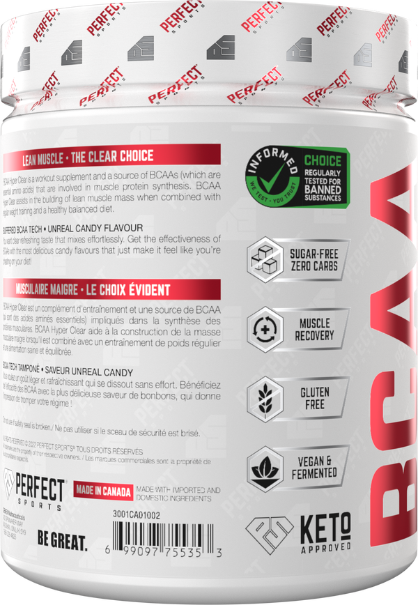 PERFECT SPORTS Hyper Clear BCAA - Blue Raspberry 310G