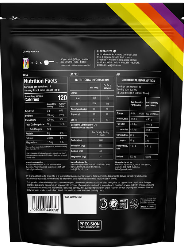 PRECISION FUEL AND HYDRATION - Carb and Electrolyte Drink Mix 1LB