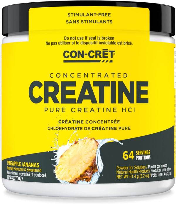 CON-CRET - Pure Concentrated Creatine HCl (64 Servings/61.4g)