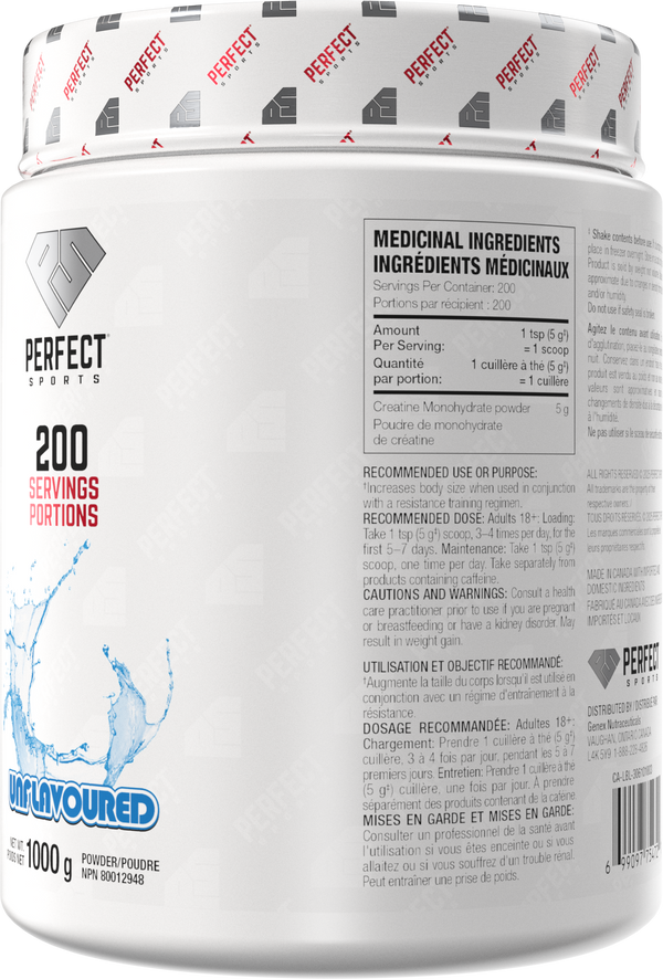 PERFECT SPORTS Essential Creatine - Unflavoured 1000g