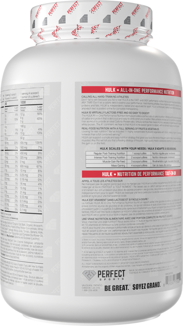 PERFECT SPORTS DIESEL HULK Clean Mass Gainer - Vanilla Ice Dream 3LB