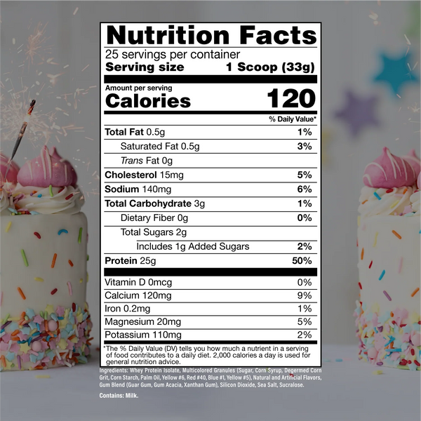 CBUM Whey Itholate Protein - Birthday Cake (25 Servings)