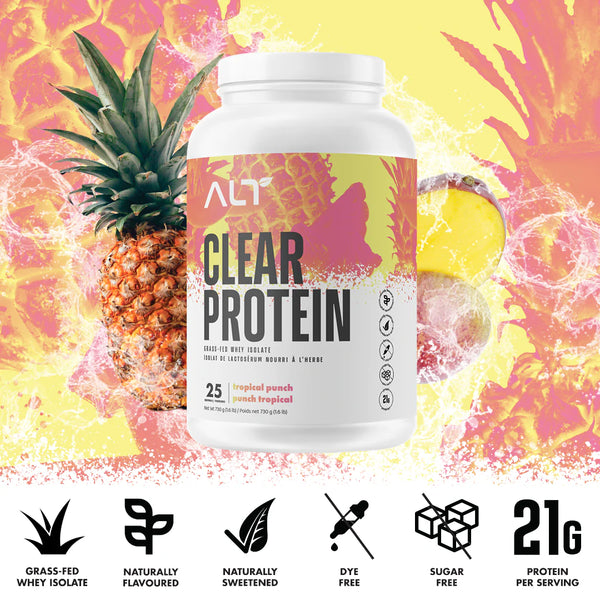 ALT Clear Grass-Fed Whey Isolate - Tropical Punch (25 Servings)
