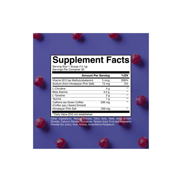 CBUM - Essential Pre-Workout Powder - Grape (30 Servings)