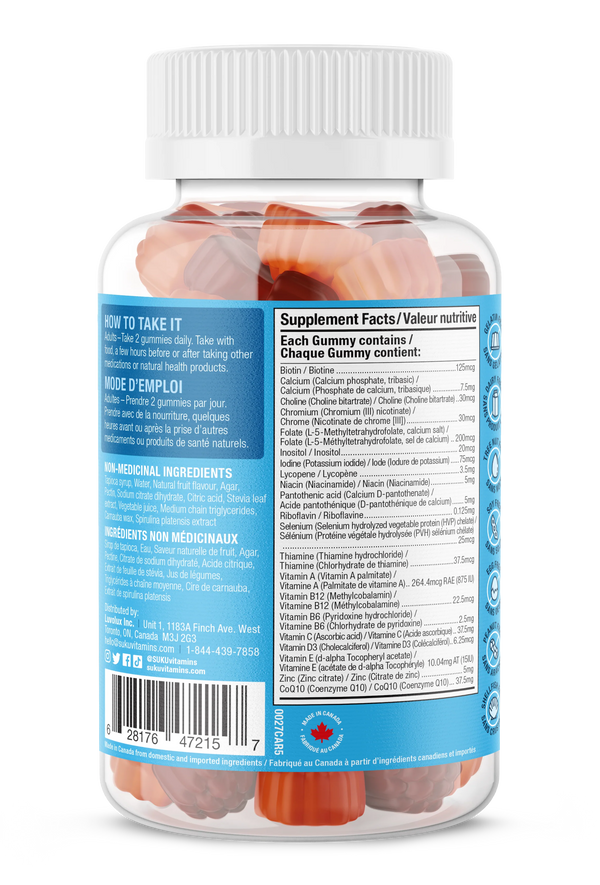 SUKU Vitamins - Men's Multivitamin (60 Gummies)