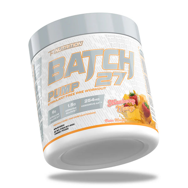BATCH 27 PUMP - Non-Stim Pre-Workout (Strawberry Mango)