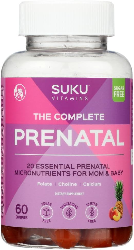 SUKU Vitamins - The Complete Prenatal Multivitamin (60 Gummies)