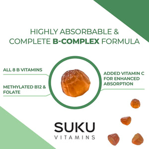 SUKU Vitamins - Active B-Complex (60 Gummies)