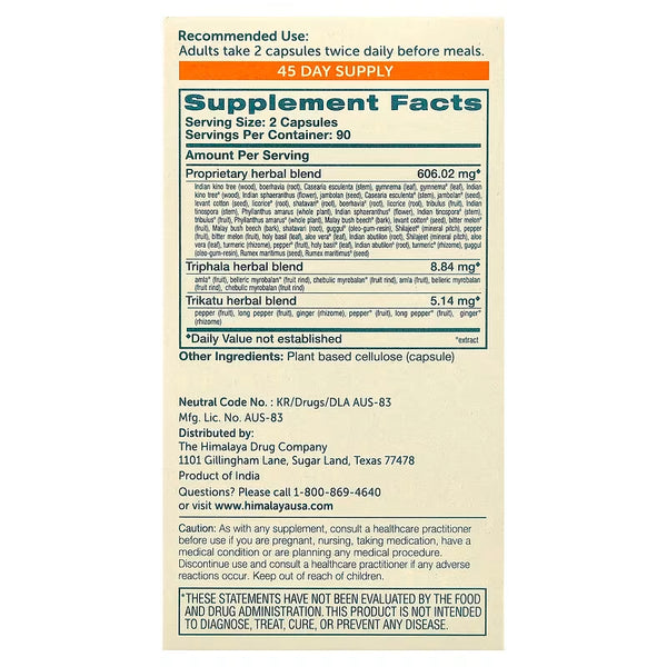 HIMALAYA FORMULAS - Glucocare