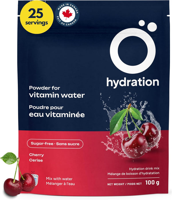 O HYDRATION Vitamin And Electrolyte Powder - Cherry (25 Servings)