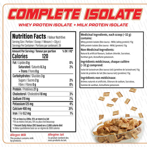 TC NUTRITION - Complete Whey Isolate 2LB (Cinnamon Cereal)