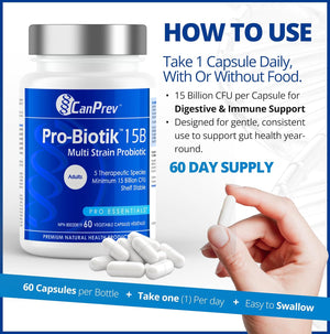 CANPREV - Pro-Botik 15 Billion CFU (60 Caps)