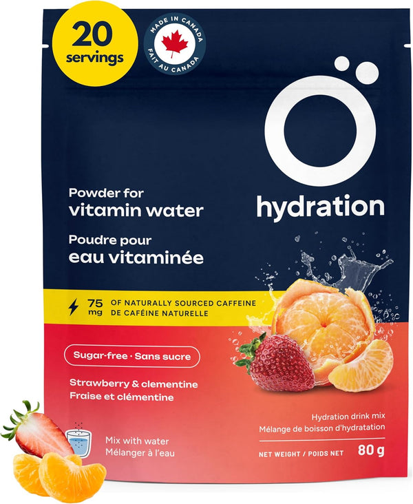 O HYDRATION Vitamin And Electrolyte Powder - Strawberry Clementine (25 Servings)