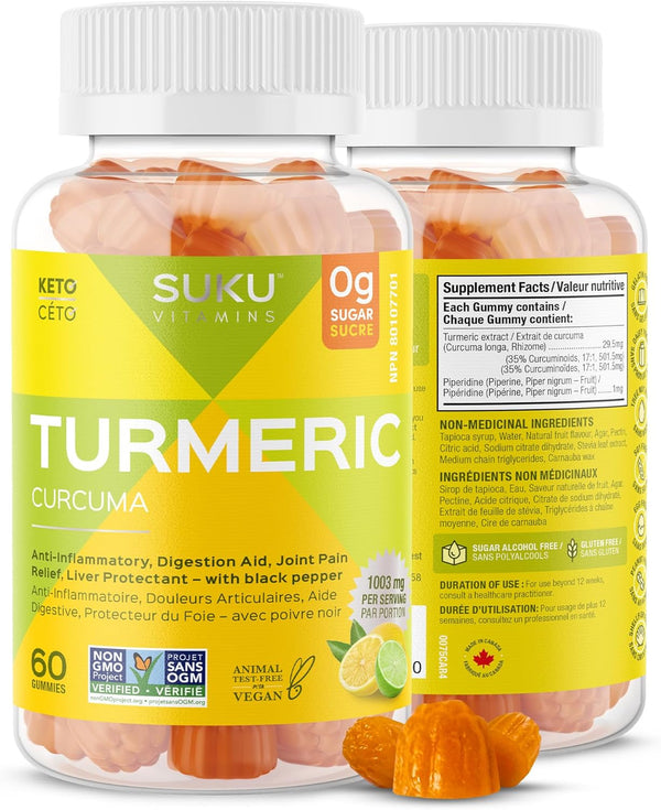 SUKU Vitamins - Turmeric (60 Gummies)