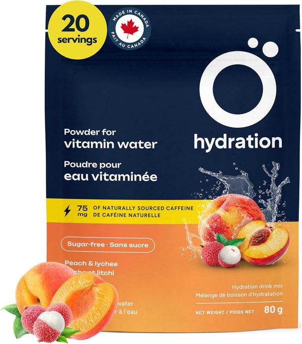 O HYDRATION Vitamin And Electrolyte Powder - Peach Lychee (25 Servings)