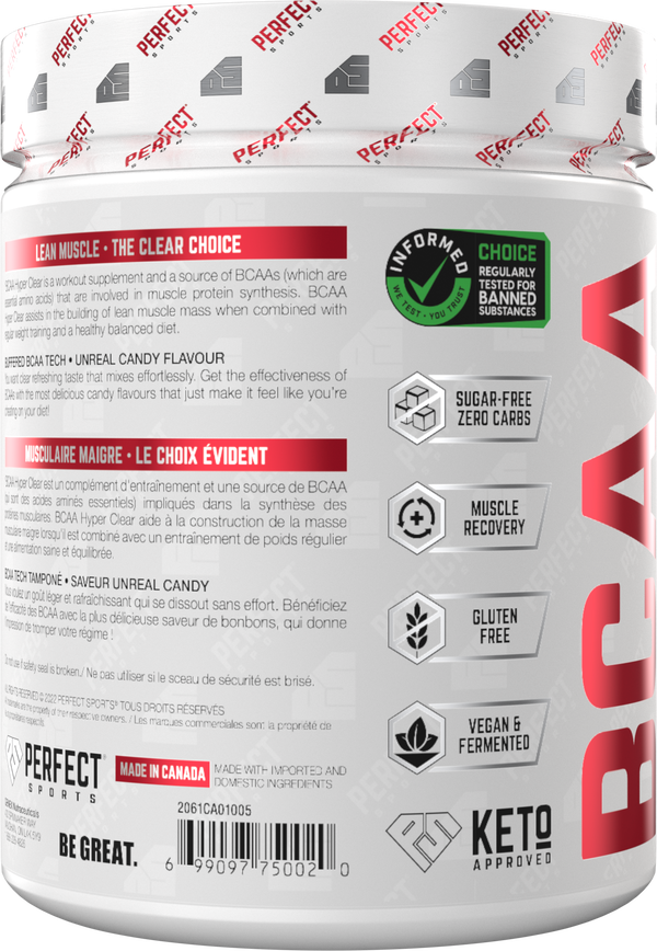 PERFECT SPORTS Hyper Clear BCAA - Hawaiian Pineapple Candy 310G