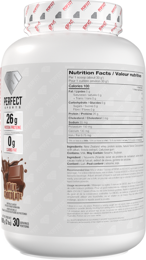 PERFECT SPORTS DIESEL New Zealand Whey Protein Isolate - Milk Chocolate (2Ibs/5Ibs)
