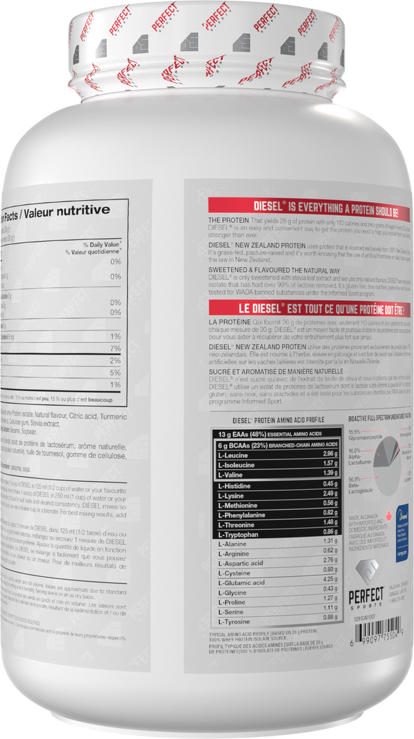 PERFECT SPORTS DIESEL New Zealand Whey Protein Isolate - Pineapple Mango 2LB