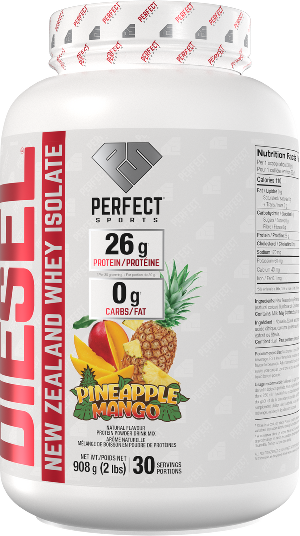 PERFECT SPORTS DIESEL New Zealand Whey Protein Isolate - Pineapple Mango 2LB