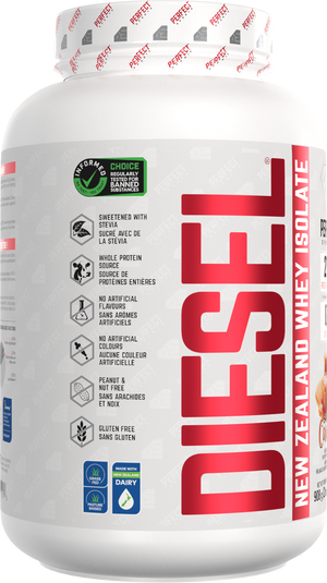 PERFECT SPORTS DIESEL New Zealand Whey Protein Isolate - Salted Caramel 2LB