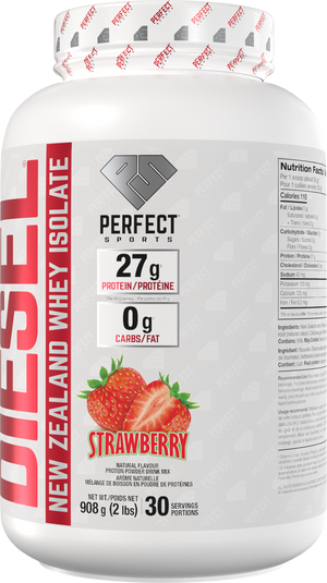 PERFECT SPORTS DIESEL New Zealand Whey Protein Isolate - Strawberry 2LB
