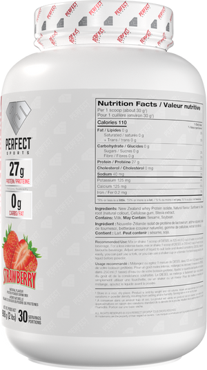 PERFECT SPORTS DIESEL New Zealand Whey Protein Isolate - Strawberry 2LB