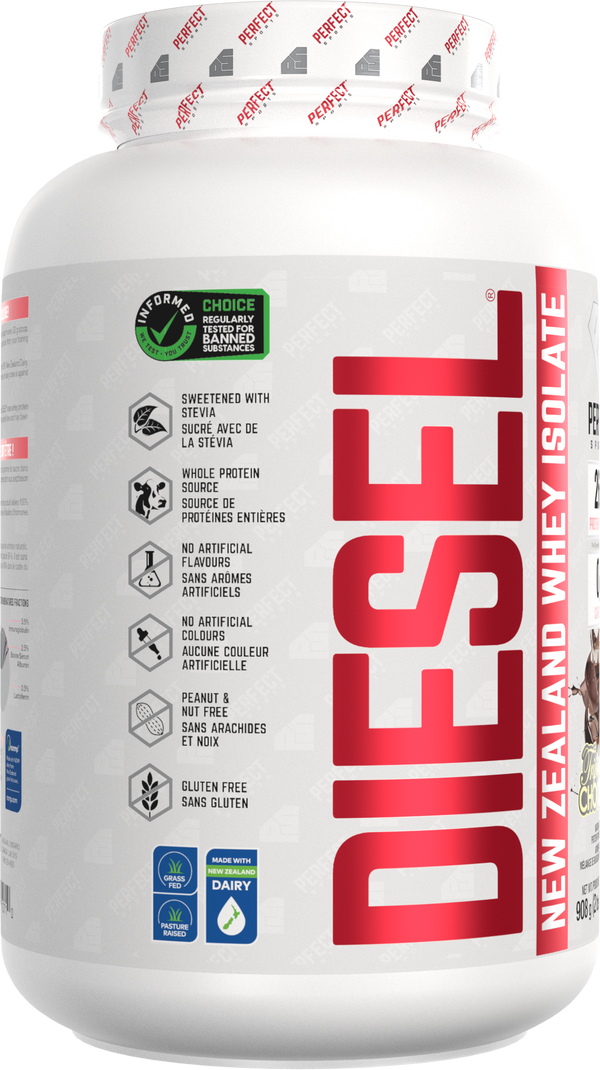 PERFECT SPORTS DIESEL New Zealand Whey Protein Isolate - Triple Rich Chocolate 2LB