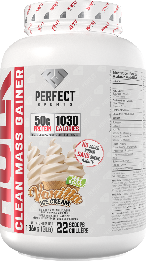 PERFECT SPORTS DIESEL HULK Clean Mass Gainer - Vanilla Ice Dream 3LB