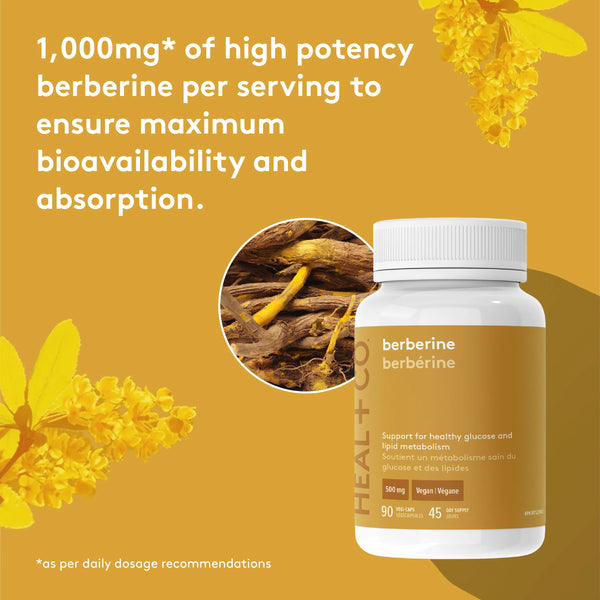 HEAL+CO - Berberine (120 Vegi-Caps)