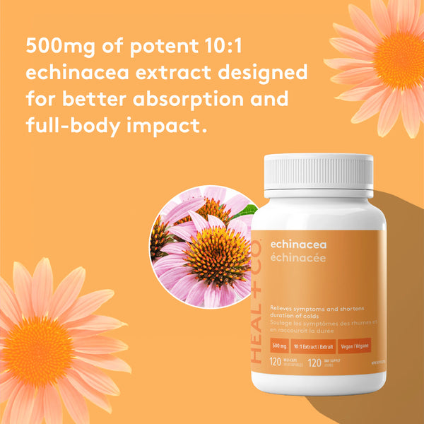 HEAL+CO - Echinacea (120 Vegi-Caps)