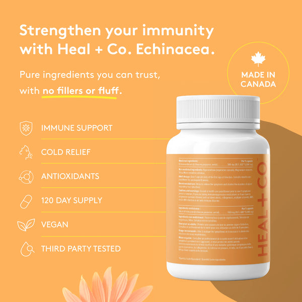 HEAL+CO - Echinacea (120 Vegi-Caps)