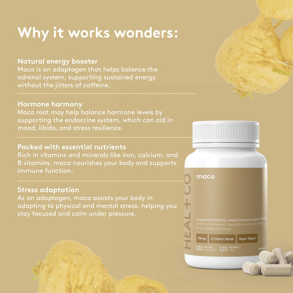 HEAL+CO - Maca (120 Vegi-Caps)