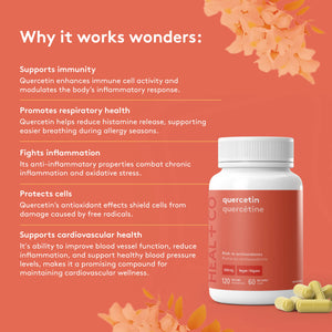HEAL+CO - Quercetin (120 Vegi-Caps)