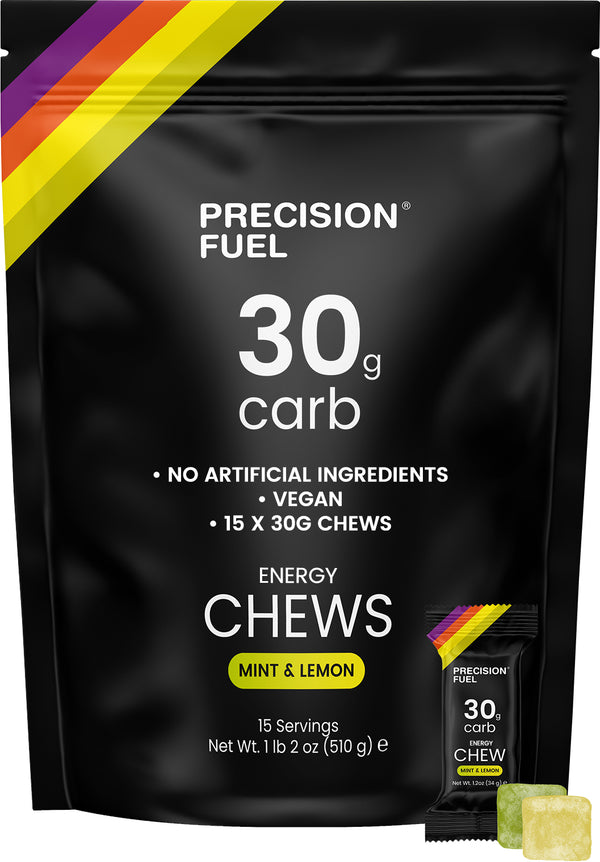PRECISION FUEL AND HYDRATION - Bag Of Carb Chews 30G - Mint & Lemon (15 Servings)