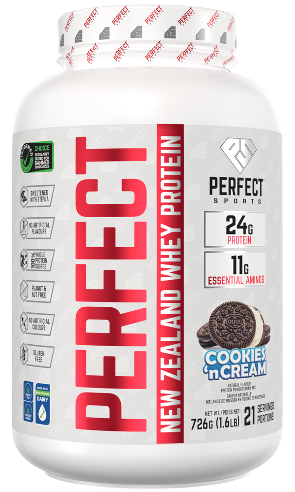 PERFECT SPORTS - PERFECT New Zealand Whey - Cookies & Cream