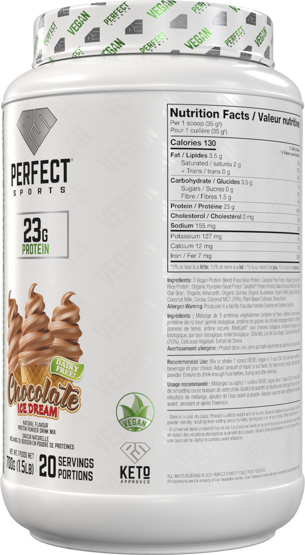 PERFECT SPORTS DIESEL Vegan Protein - Chocolate Ice Dream 700G