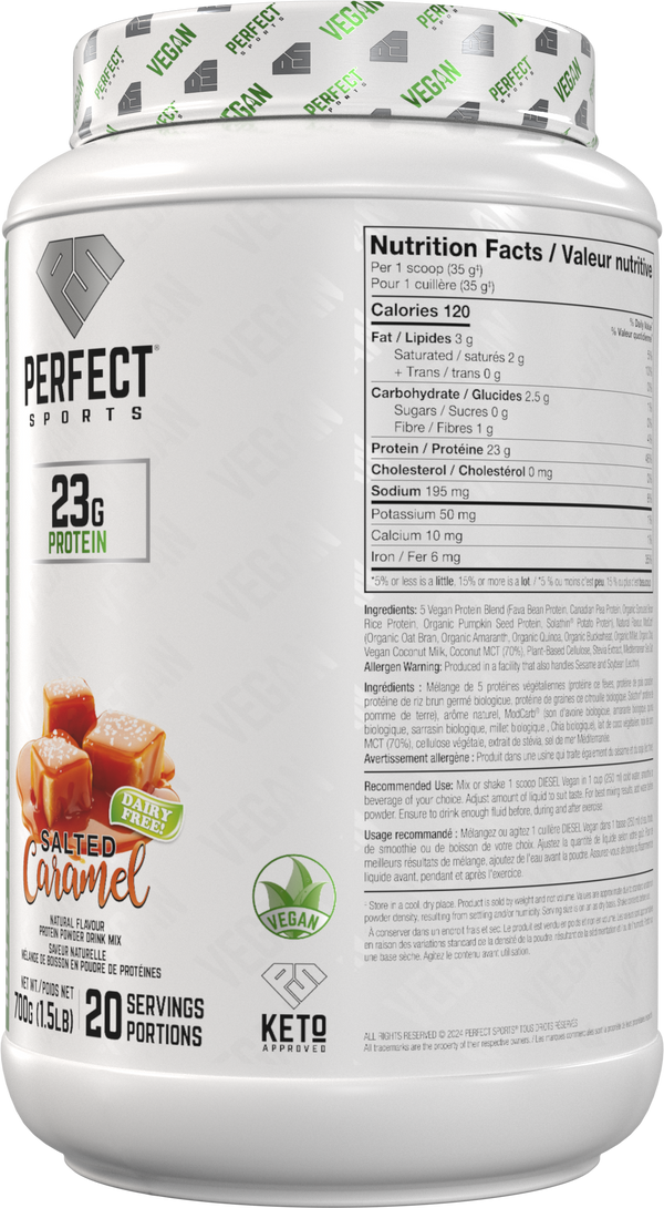 PERFECT SPORTS DIESEL Vegan Protein - Salted Caramel 700G