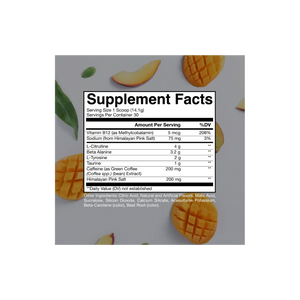 CBUM - Essential Pre-Workout - Peach Mango (30 Servings)