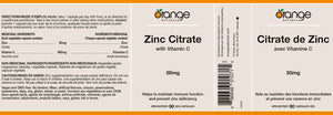 ORANGE NATURALS - Zinc + Vitamine C (90 Caps)